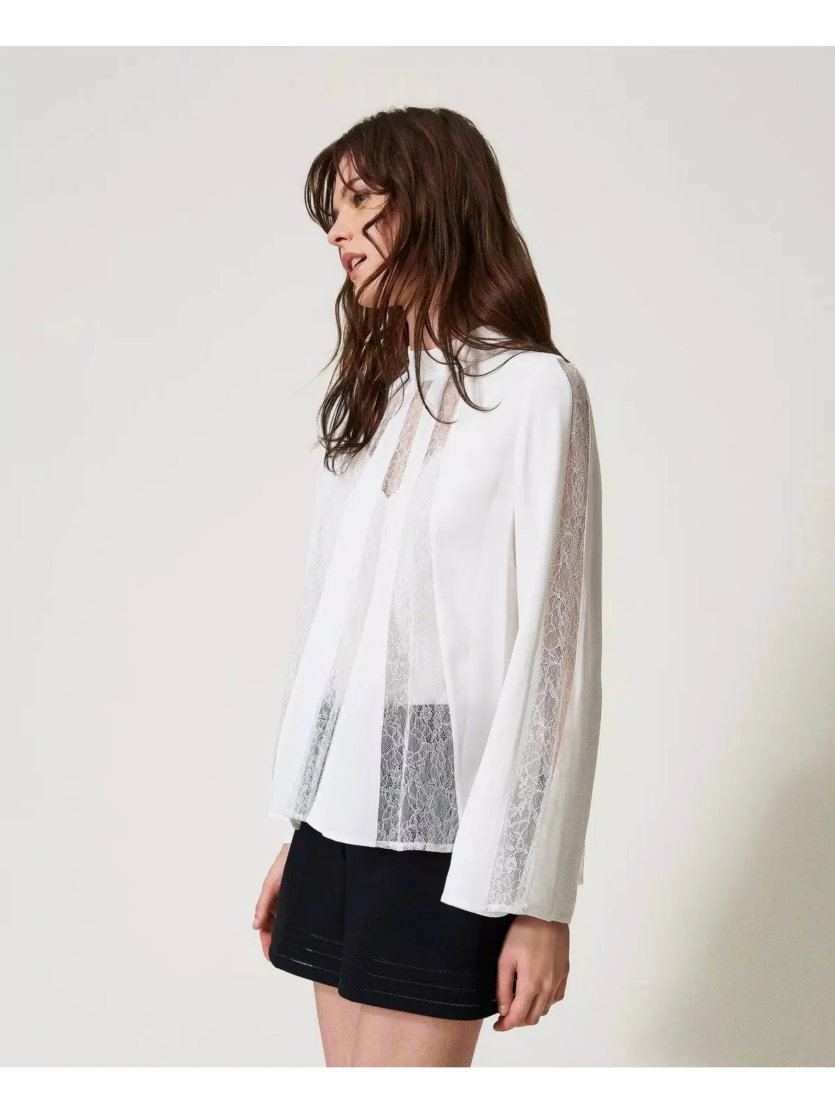 TWINSET Blusa Donna  251TP2413 00282 Bianco - Image 3