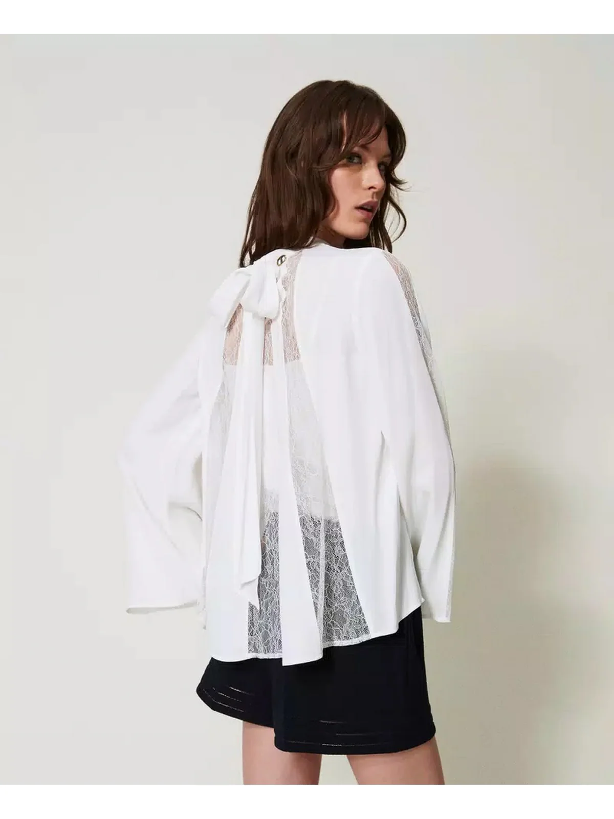 TWINSET Blusa Donna  251TP2413 00282 Bianco - Image 4