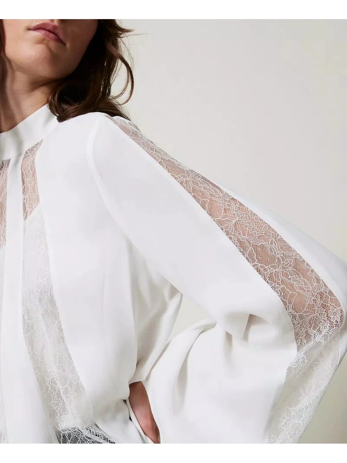 TWINSET Blusa Donna  251TP2413 00282 Bianco - Image 5