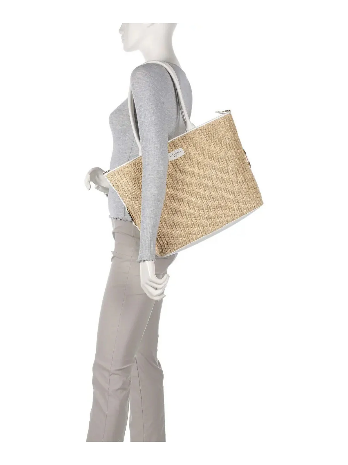 TWINSET Borsa Donna  251TB7382 11615 Beige - Image 3