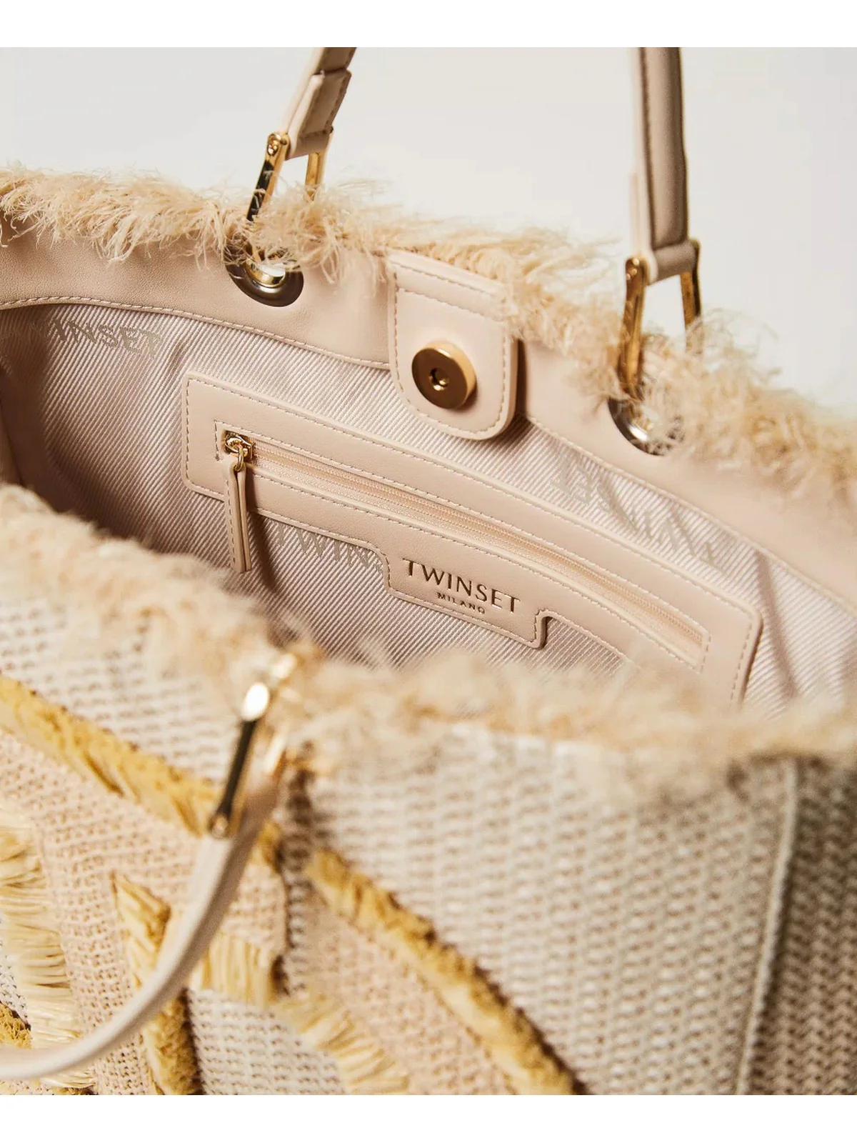TWINSET Borsa Donna  251TD8170 00193 Beige - Image 3