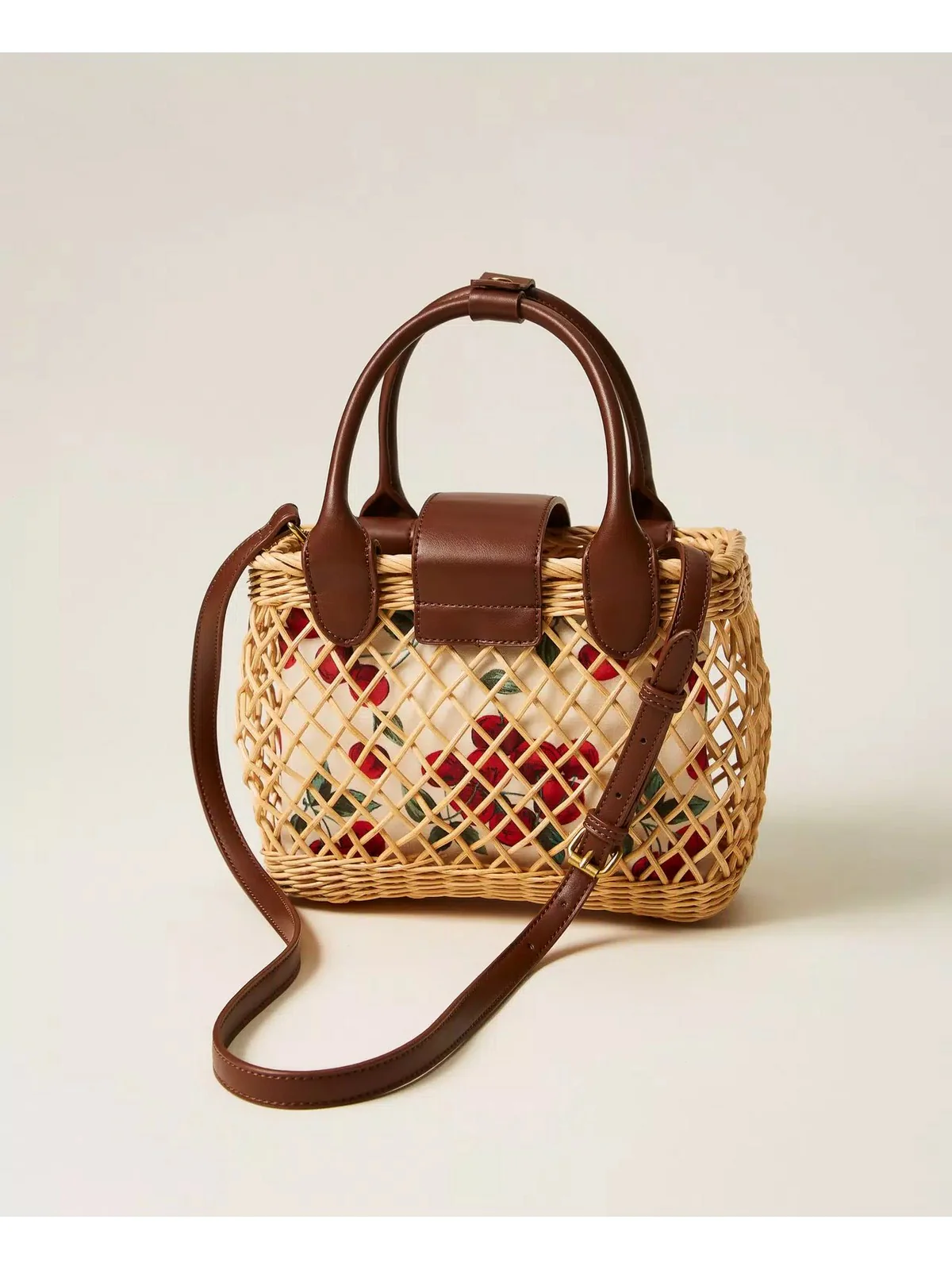 TWINSET Borsa Donna  261TD8252 11617 BIC.PAGLIA/CUOIO - Image 4