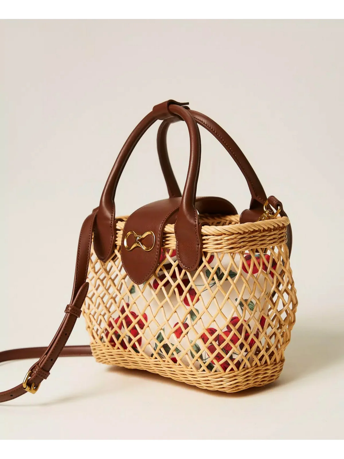TWINSET Borsa Donna  261TD8252 11617 BIC.PAGLIA/CUOIO - Image 5