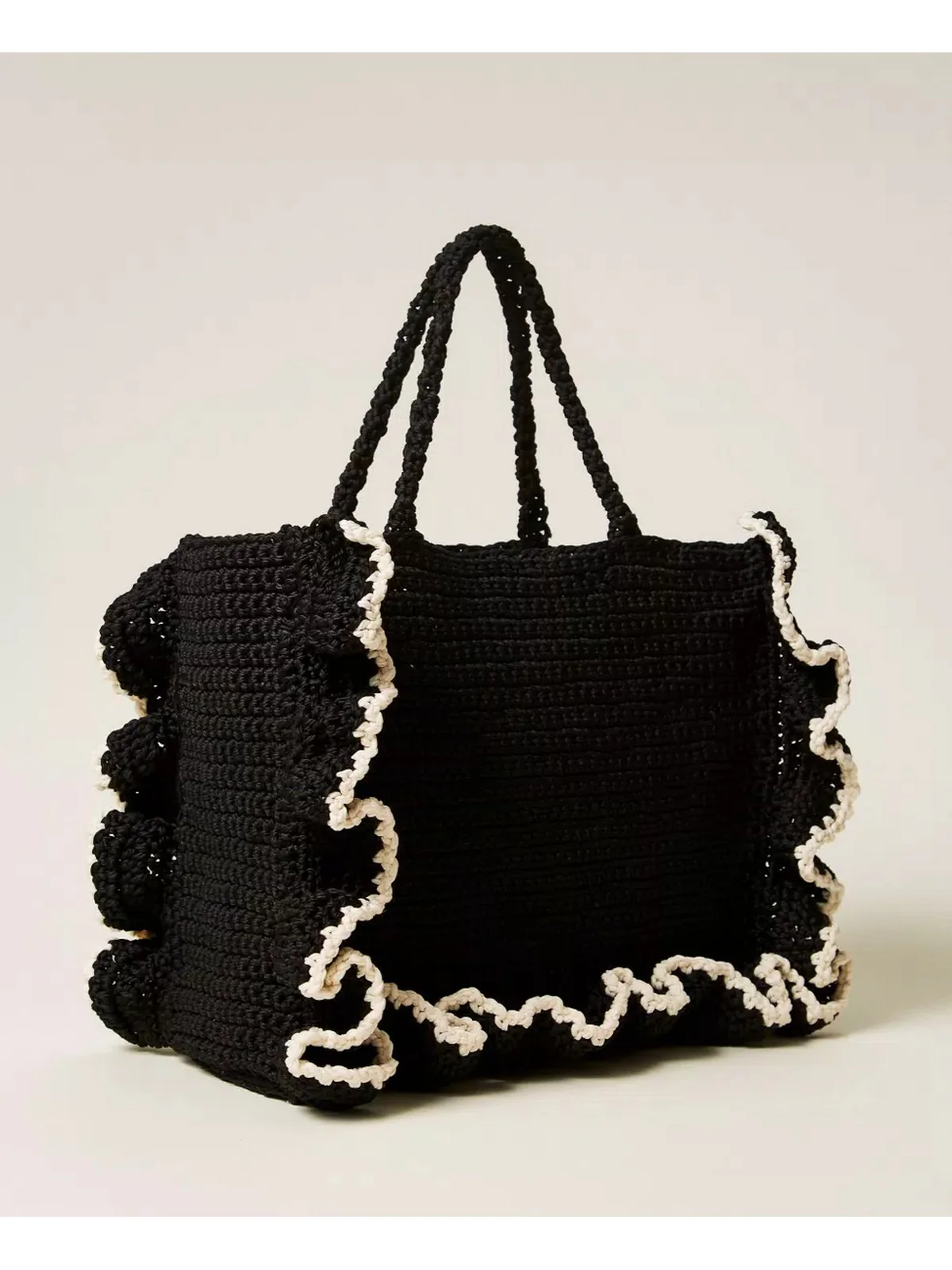 TWINSET Borsa Donna  261TD8290 06571 BIC.NERO/MADREPERLA - Image 3