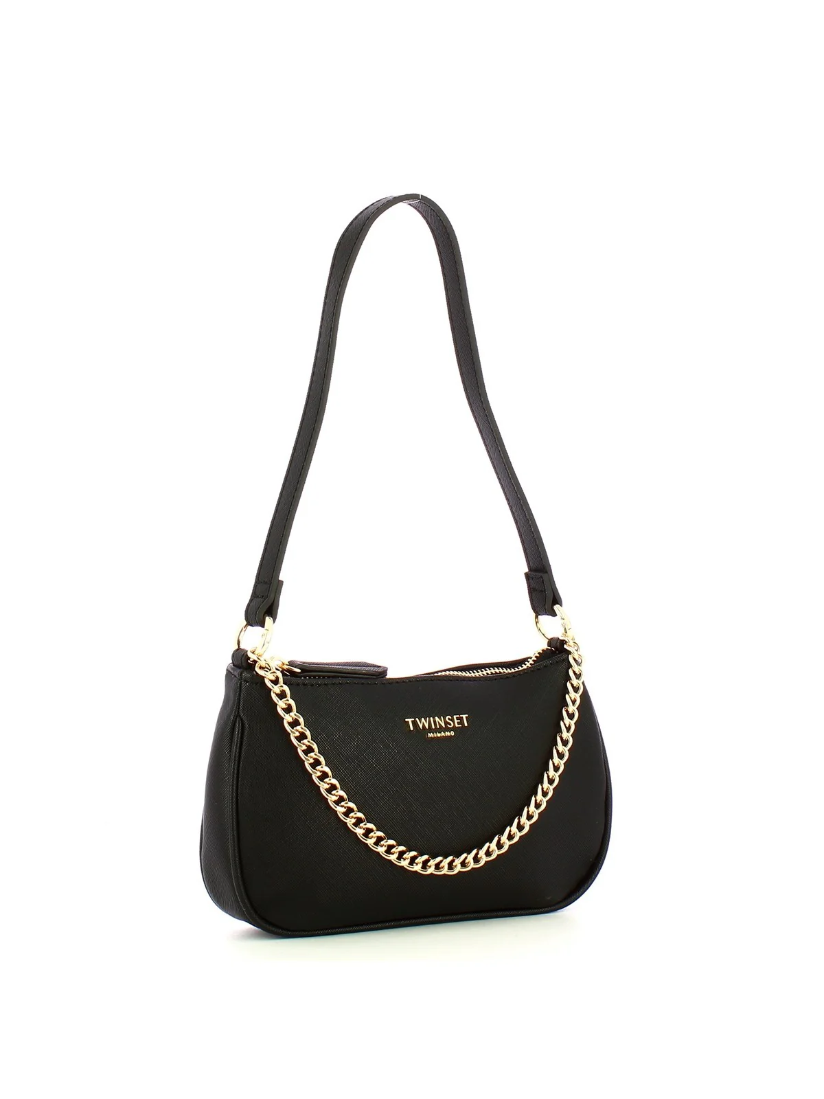 TWINSET Borsa Donna 90's SAFFIANO 242TB7285 00006 Nero - Image 2