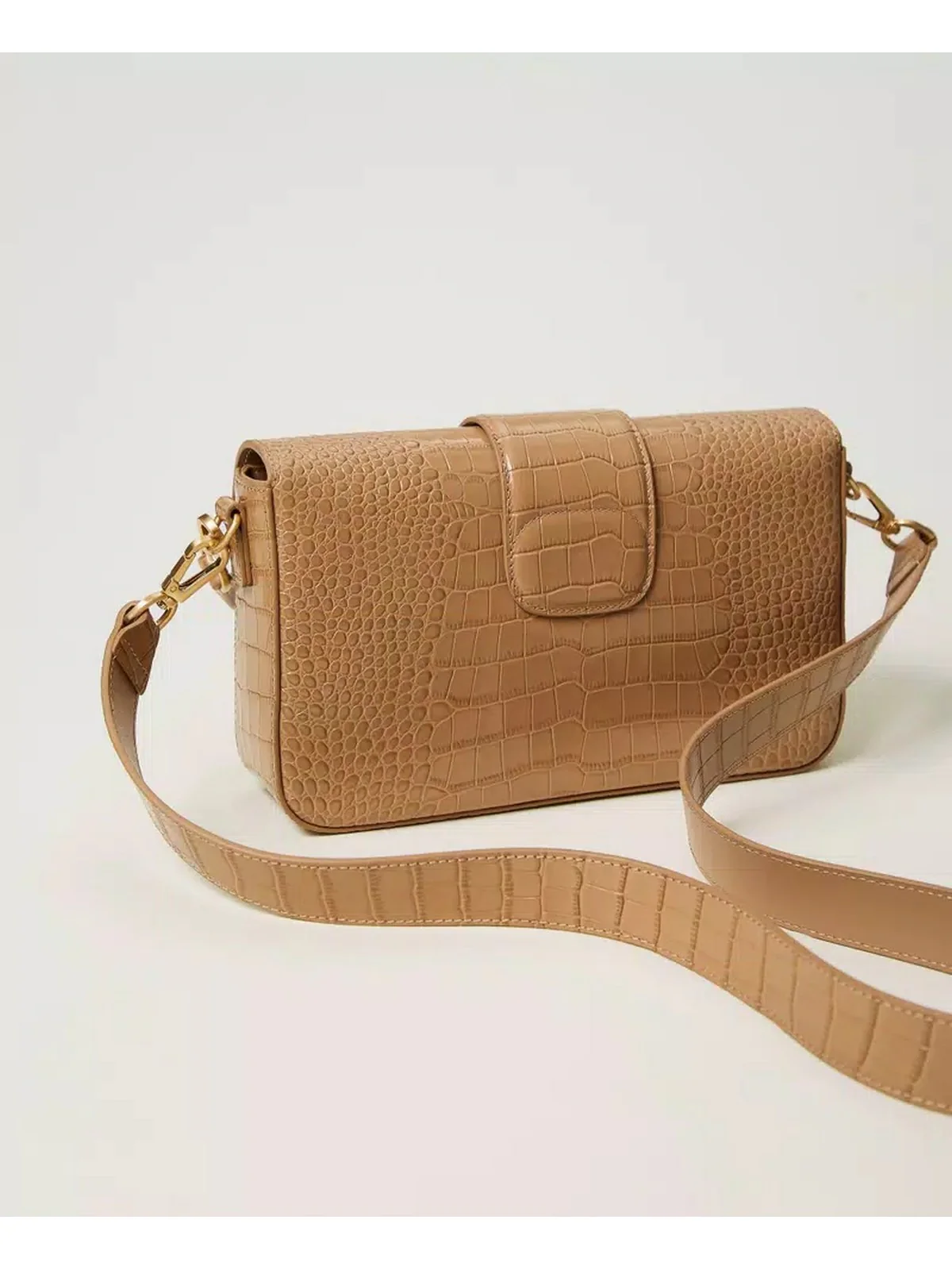 TWINSET Borsa Donna AMIE EXOTIC LEATHER 242TB7120 11754 Marrone - Image 3