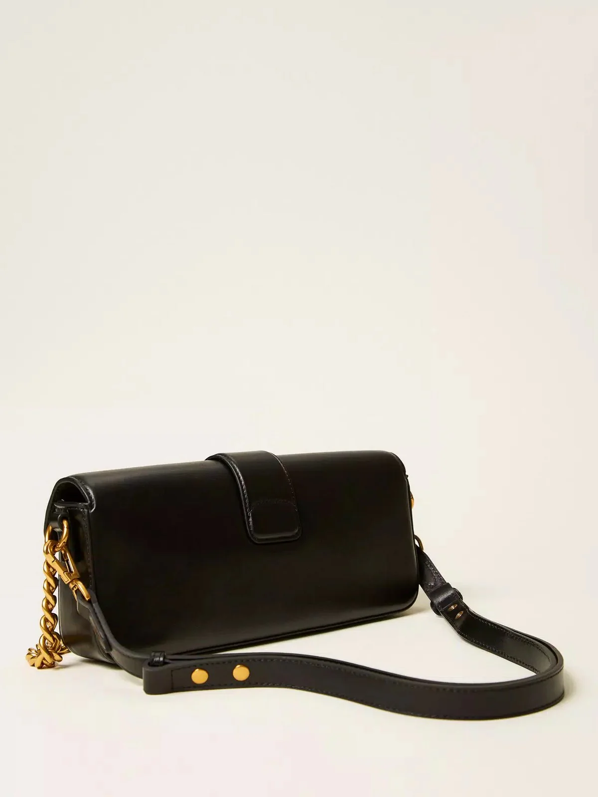 TWINSET Borsa Donna AMIE LEATHER 252TD836A 00006 Nero - Image 4