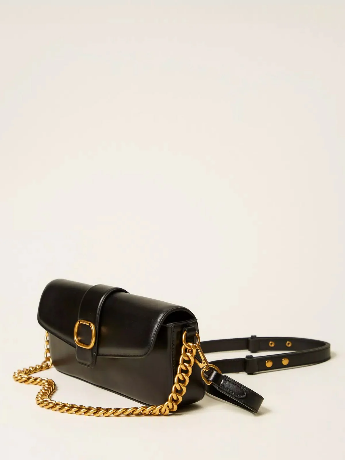TWINSET Borsa Donna AMIE LEATHER 252TD836A 00006 Nero - Image 5