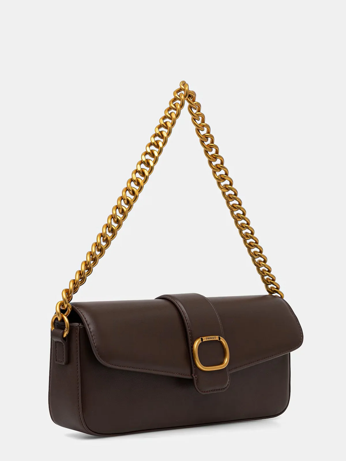 TWINSET Borsa Donna AMIE LEATHER 252TD836A 11054 BLACK CHOCOLATE - Image 2