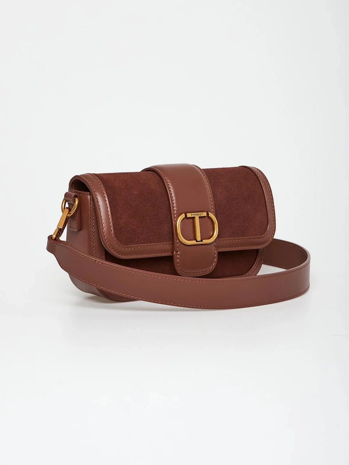 TWINSET Borsa Donna AMIE LEATHER 252TD8371 11943 CHOCOLATE MALT - Image 2