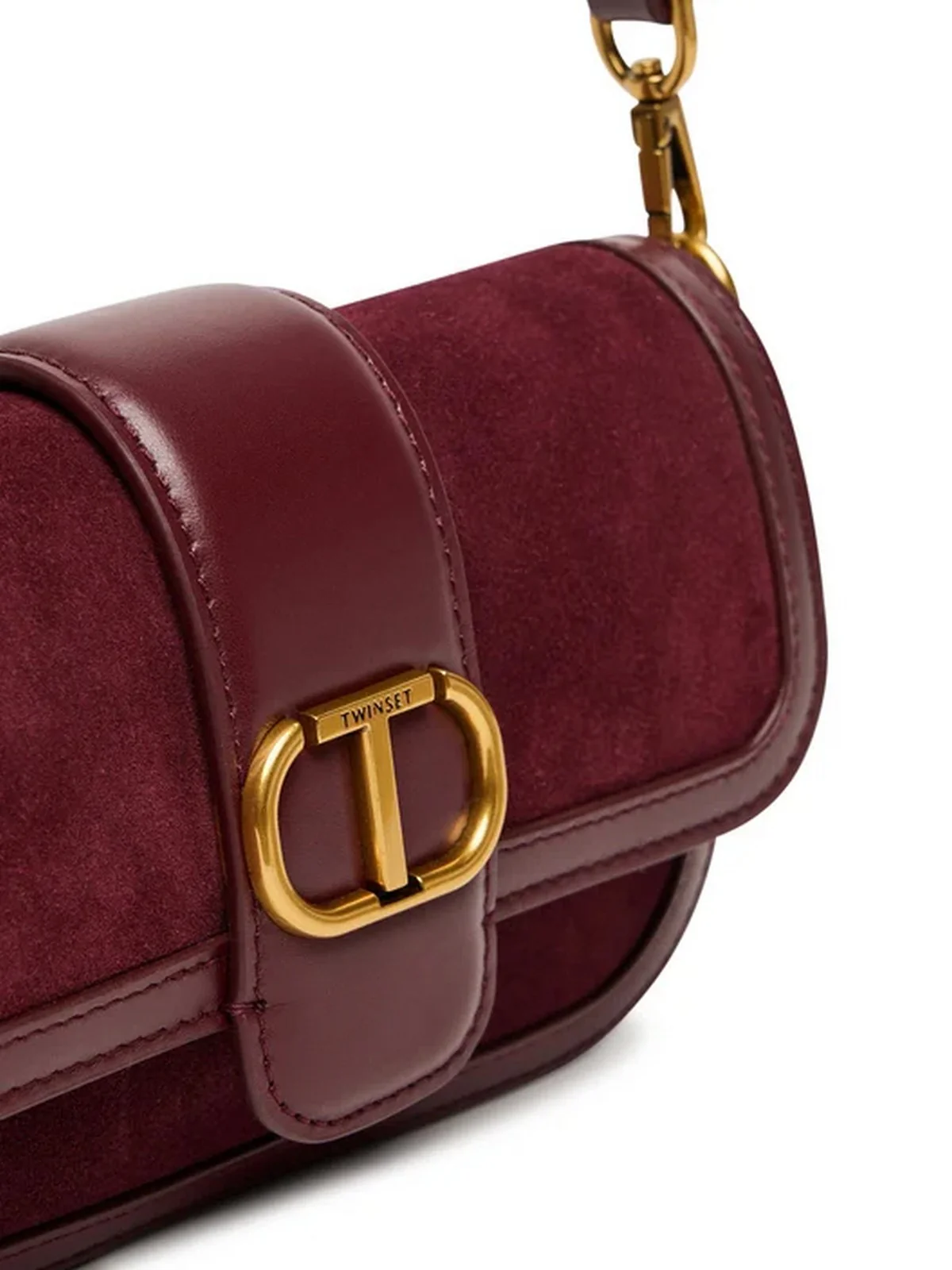 TWINSET Borsa Donna AMIE LEATHER 252TD8371 12635 PURPLE EDEN - Image 5