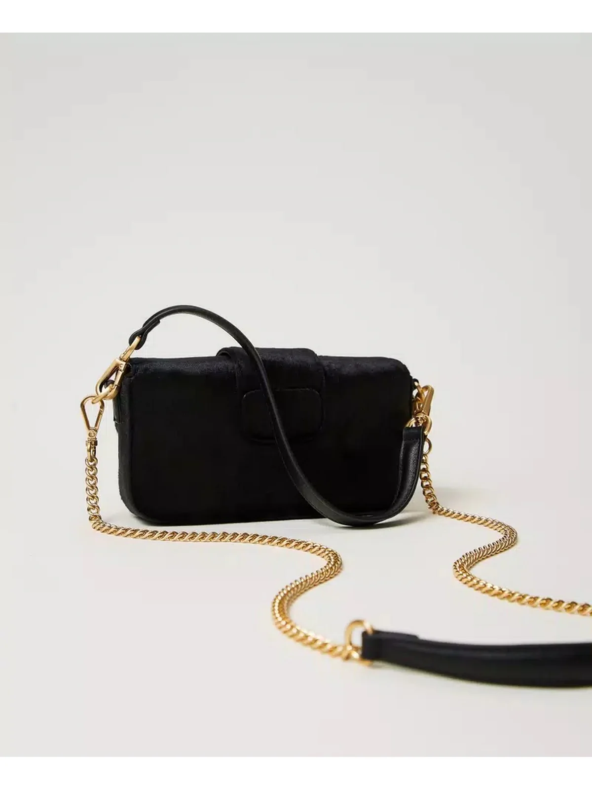 TWINSET Borsa Donna AMIE VELVET 242TD8270 00006 Nero - Image 4