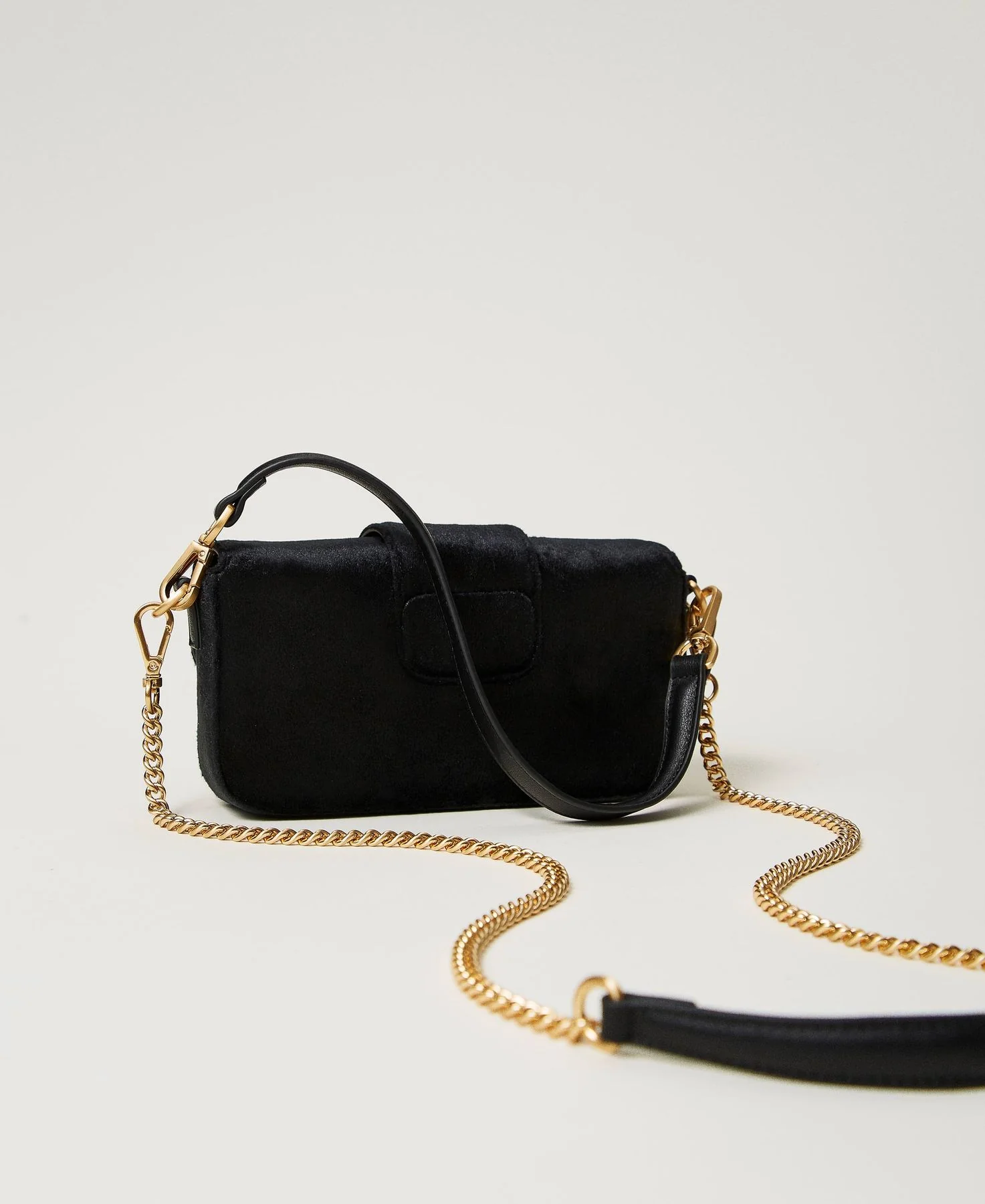 TWINSET Borsa Donna AMIE VELVET 242TD8270 00006 Nero - Image 8