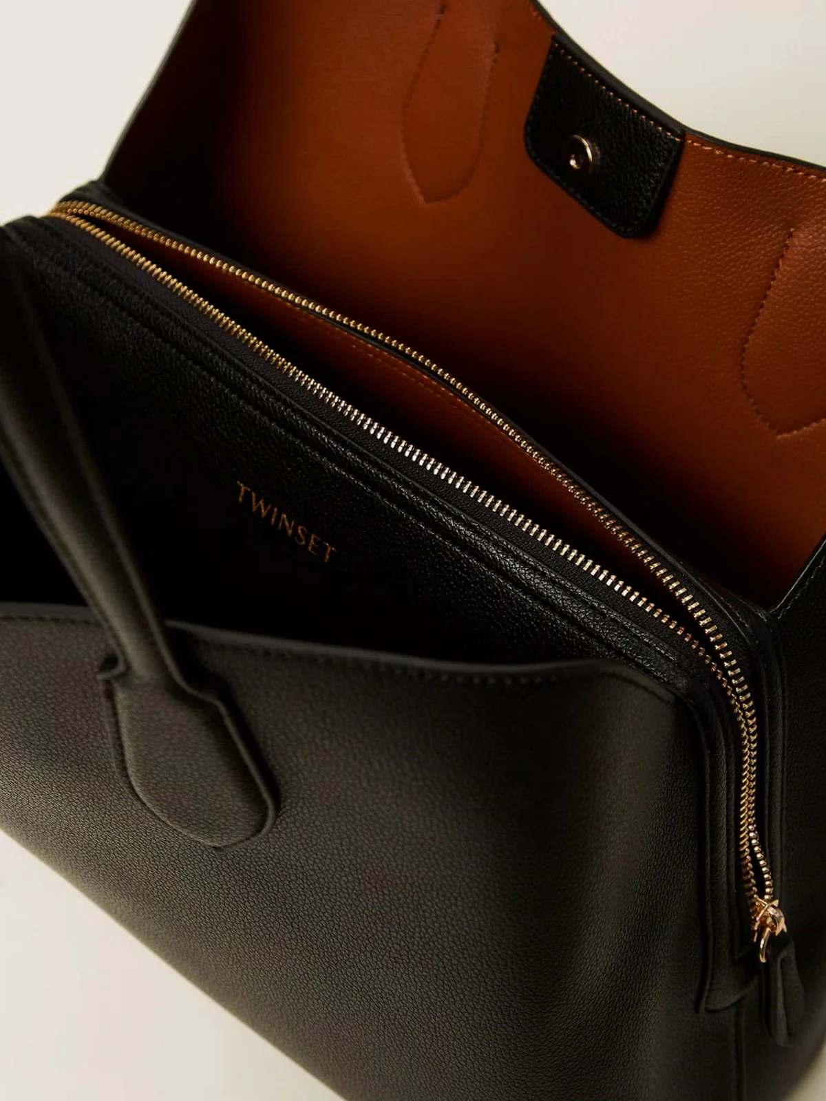 TWINSET Borsa Donna BICOLOR 252TB7150 12674 BIC.NERO/LAND - Image 3