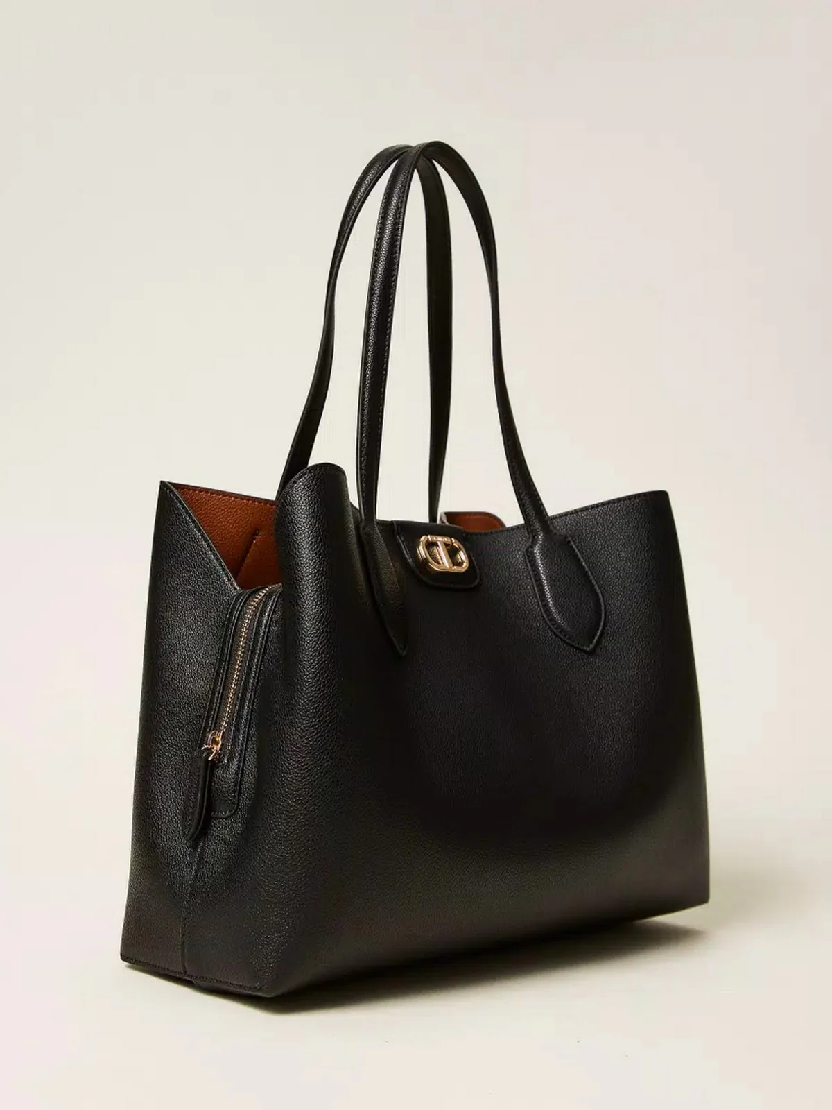 TWINSET Borsa Donna BICOLOR 252TB7150 12674 BIC.NERO/LAND - Image 5