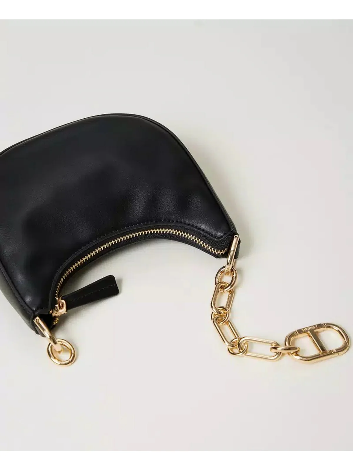 TWINSET Borsa Donna CROISSANT 242TB7220 00006 Nero - Image 4