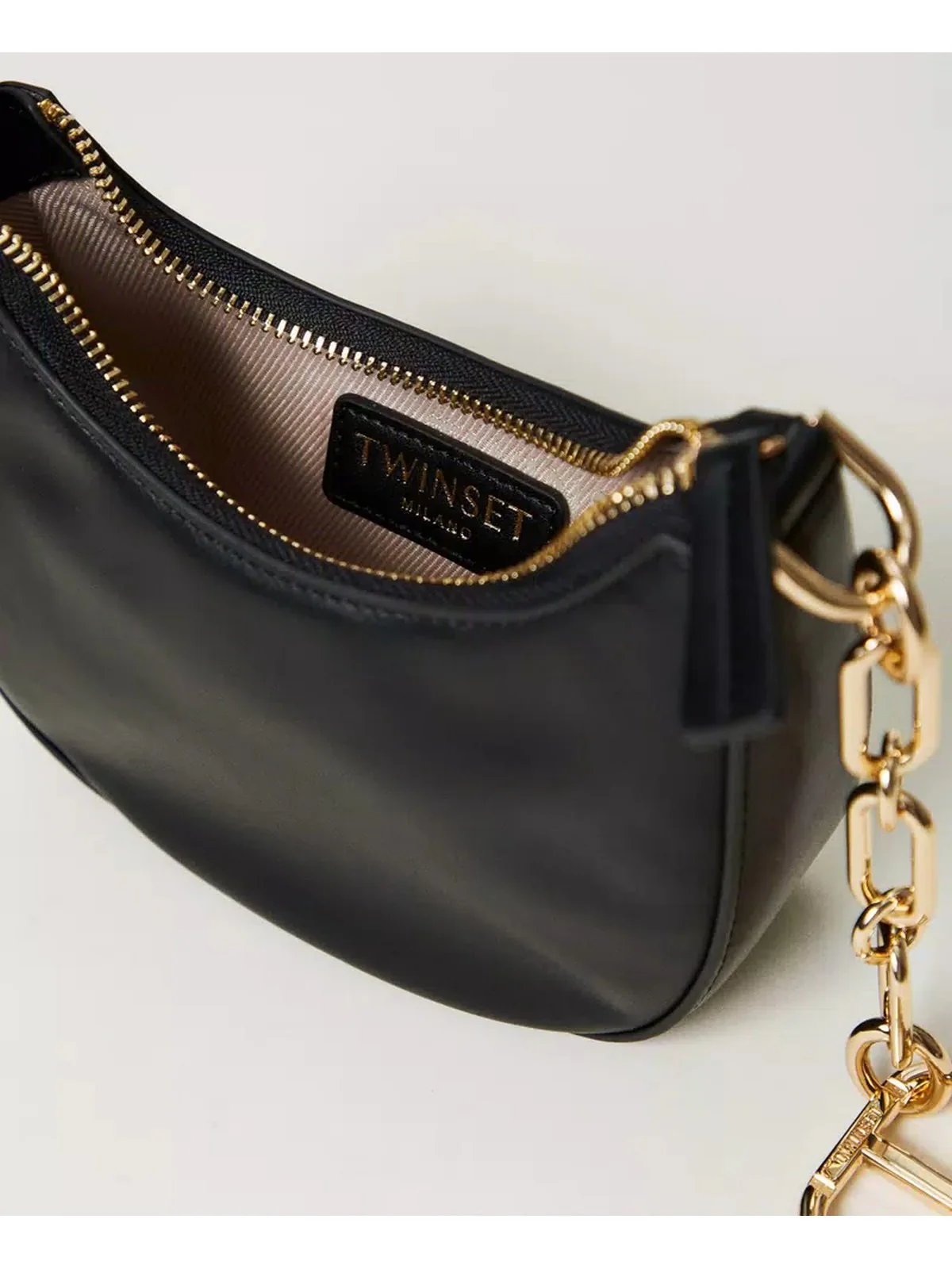 TWINSET Borsa Donna CROISSANT 242TB7220 00006 Nero - Image 5