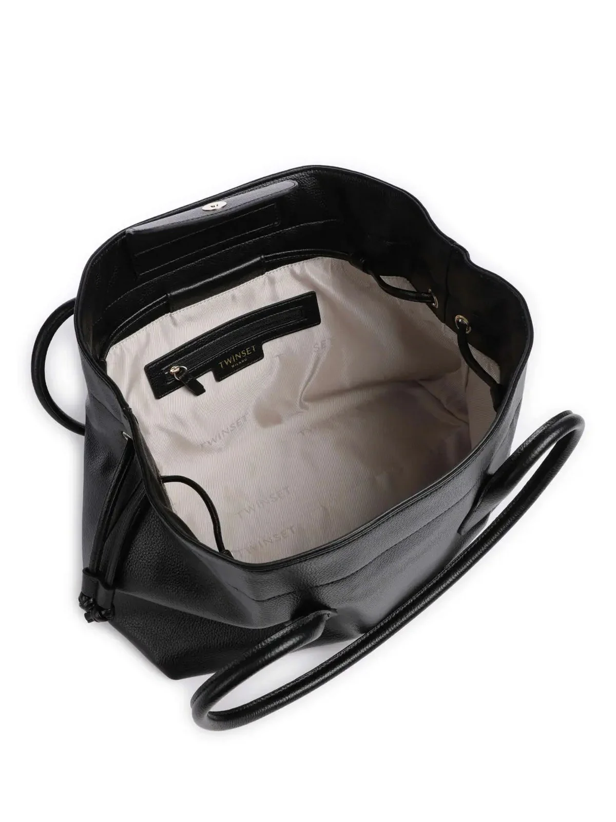 TWINSET Borsa Donna DRAWSTRING 242TD8230 00006 Nero - Image 3