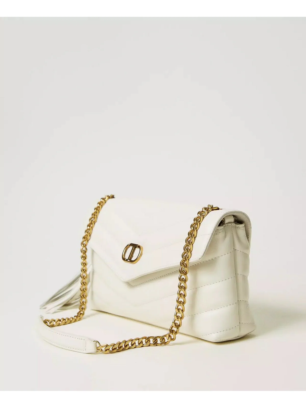 TWINSET Borsa Donna DREAMY LEATHER 242TB7192 11748 Bianco - Image 3