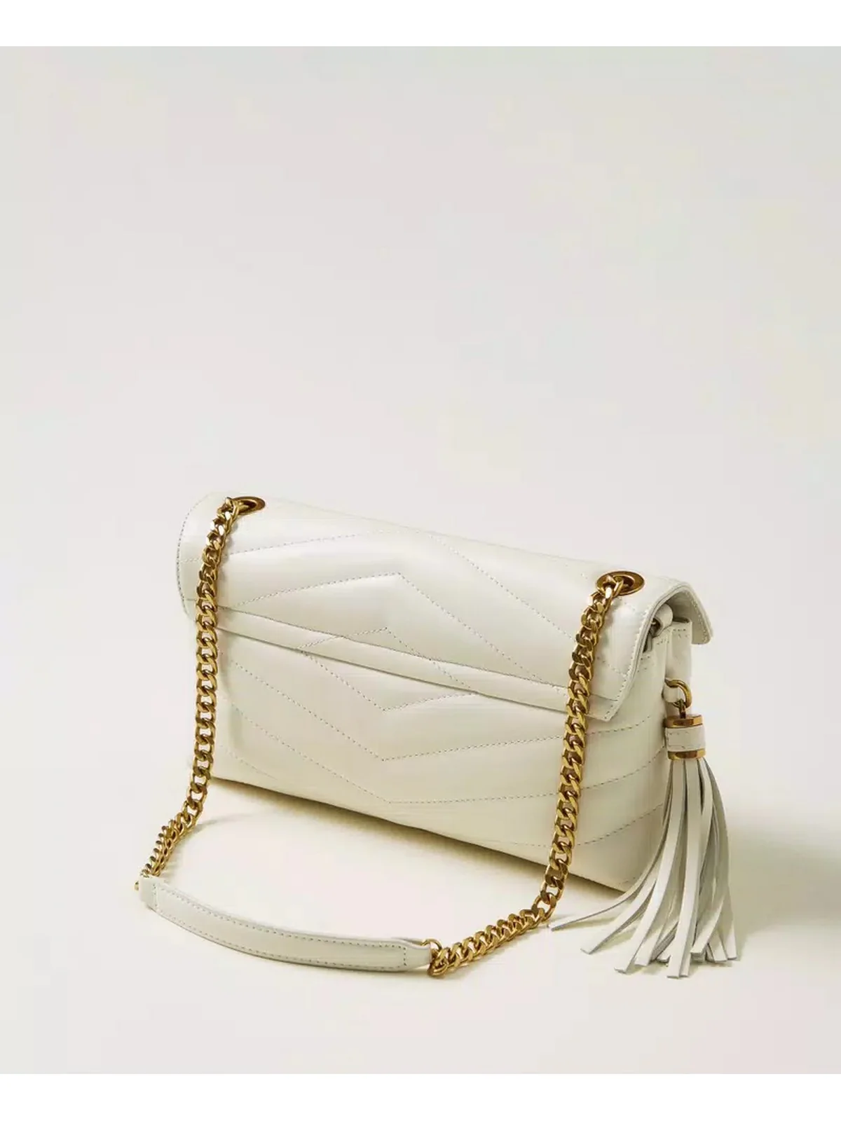 TWINSET Borsa Donna DREAMY LEATHER 242TB7192 11748 Bianco - Image 4