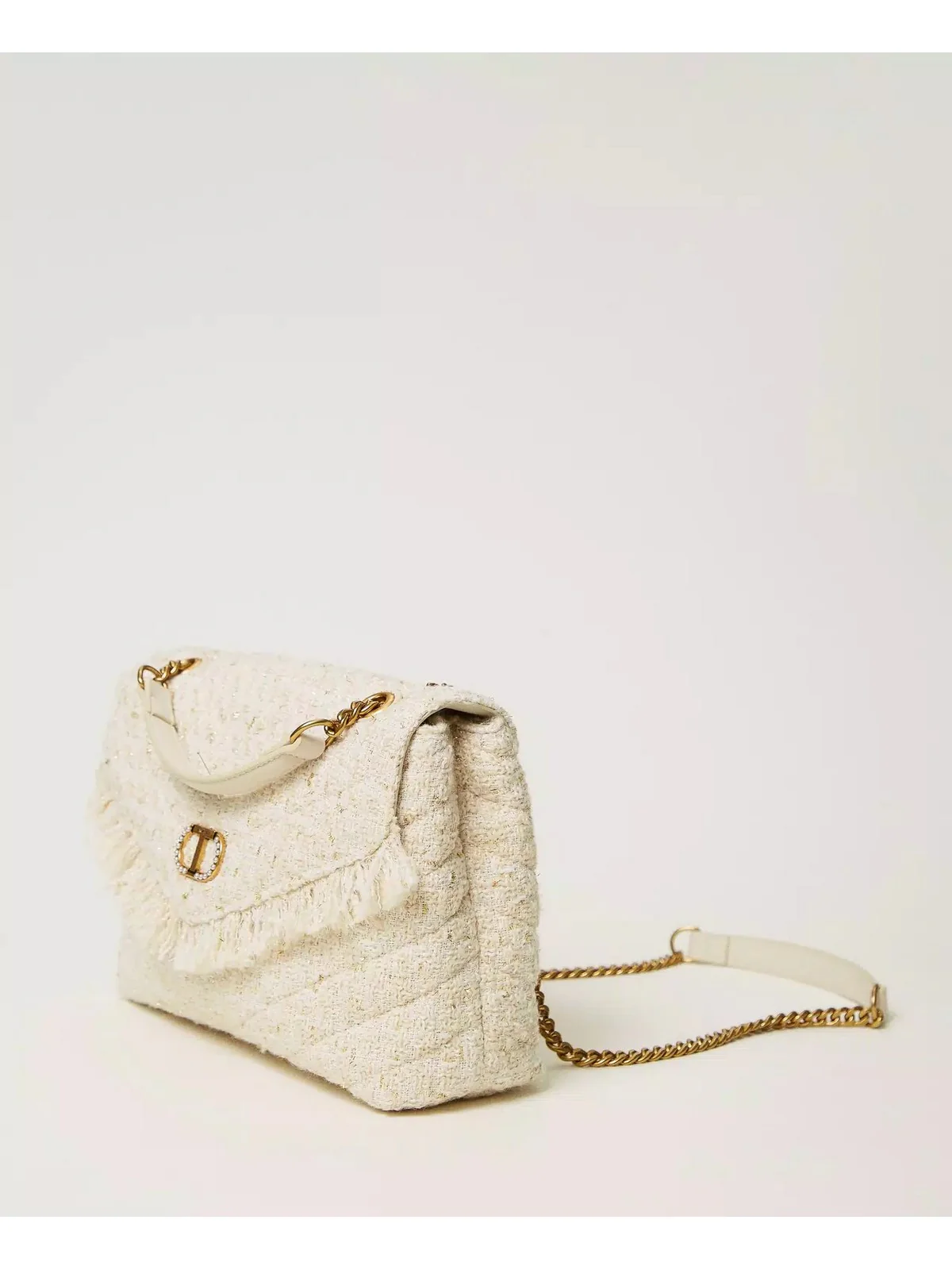 TWINSET Borsa Donna DREAMY TWEED 242TB7200 11748 Bianco - Image 3