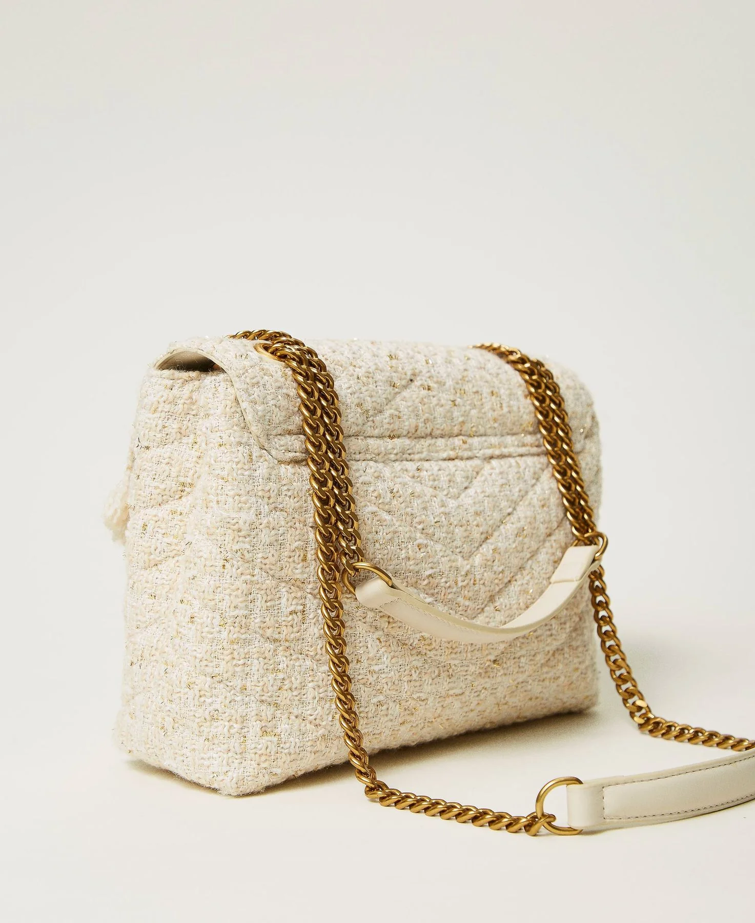 TWINSET Borsa Donna DREAMY TWEED 242TB7200 11748 Bianco - Image 6