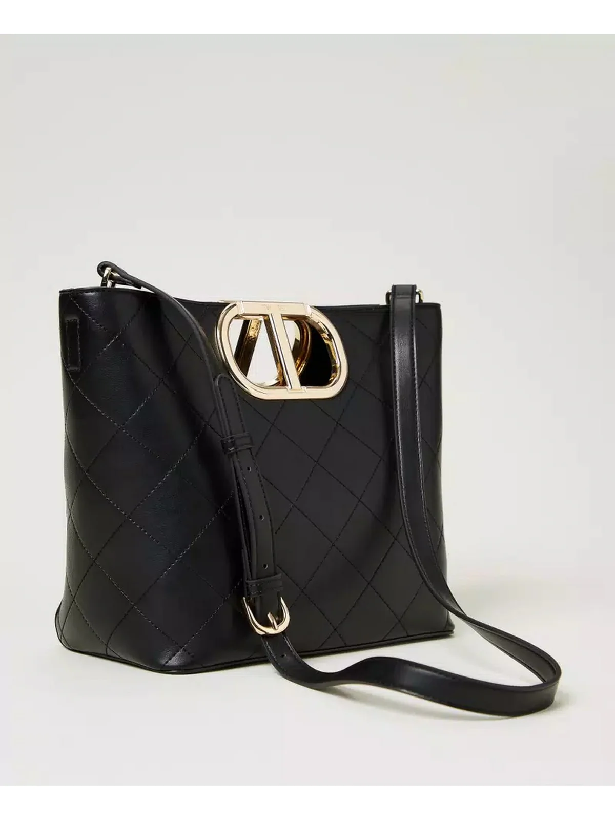 TWINSET Borsa Donna Lila 242TD8160 00006 Nero - Image 4