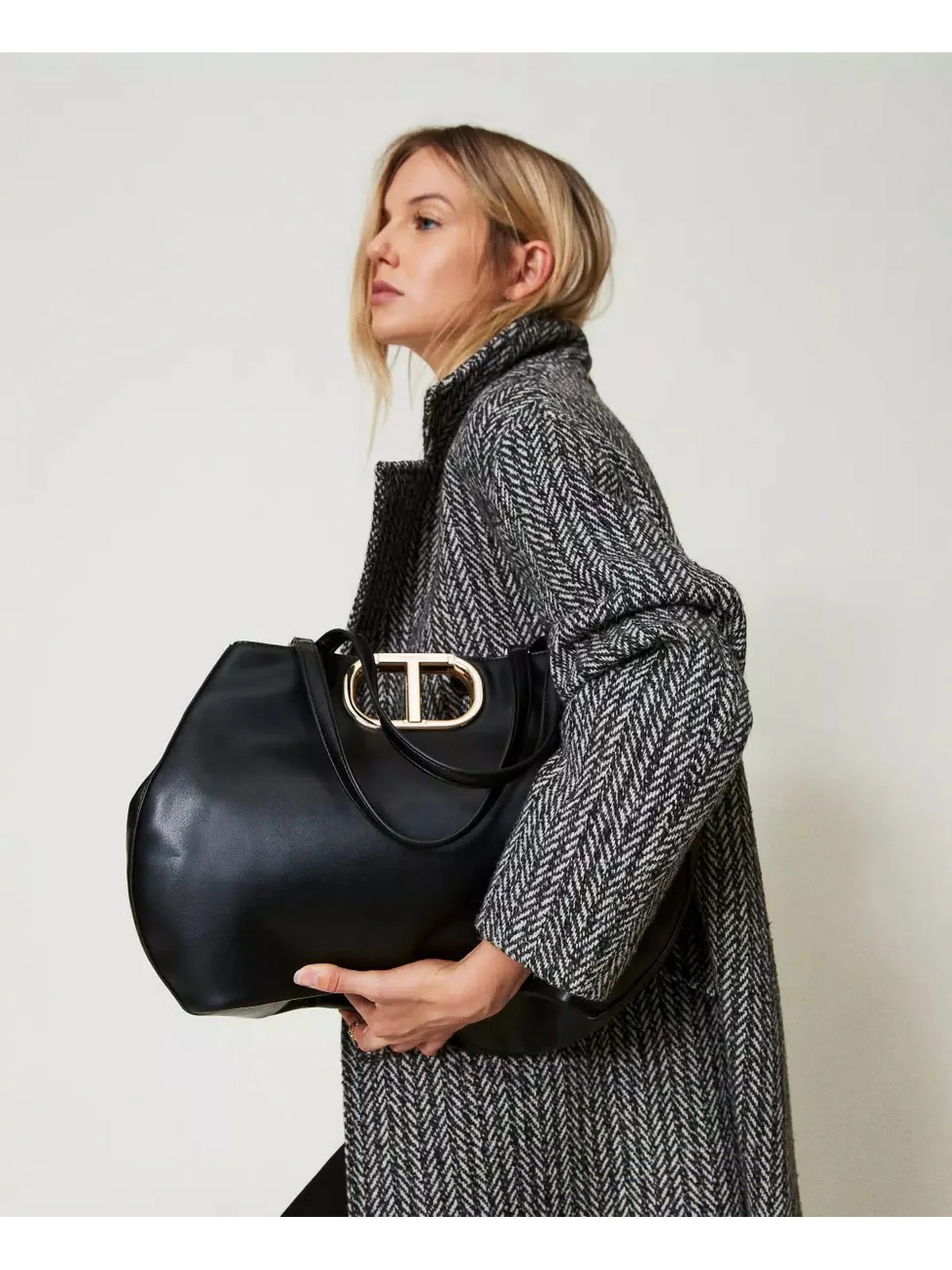 TWINSET Borsa Donna Lila 242TD8161 00006 Nero - Image 2
