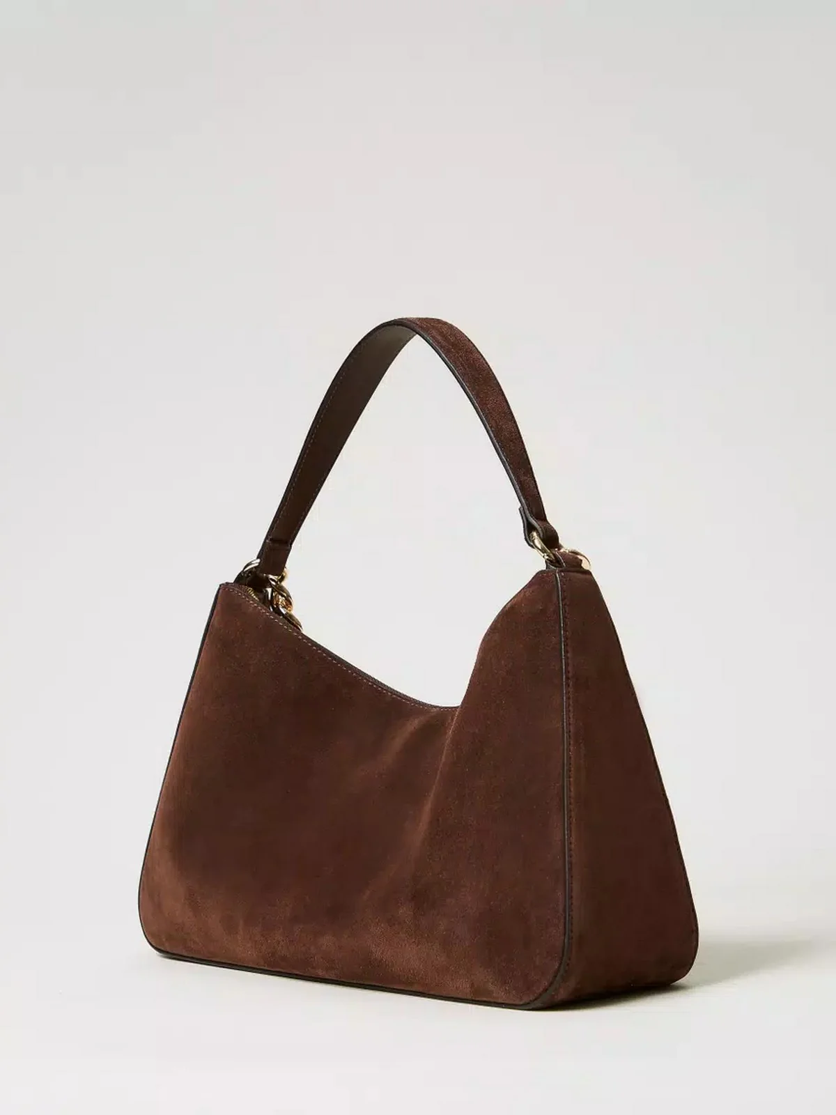 TWINSET Borsa Donna LILIANE LEATHER 252TB7162 00203 COFFEE - Image 4