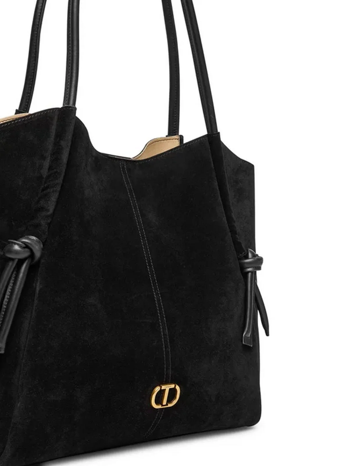 TWINSET Borsa Donna MEMO LEATHER 252TD8350 00006 Nero - Image 3