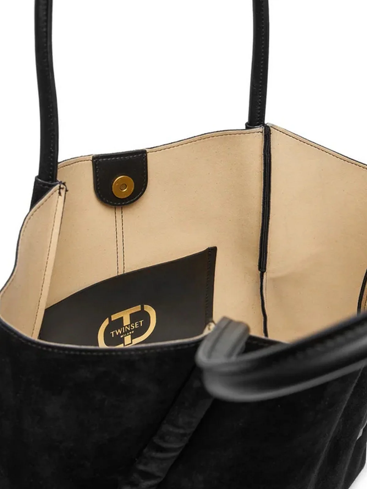 TWINSET Borsa Donna MEMO LEATHER 252TD8350 00006 Nero - Image 4