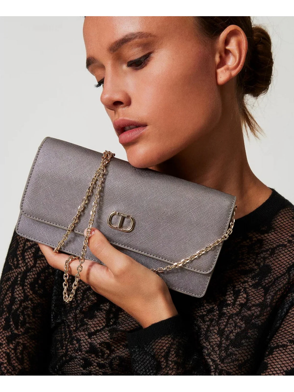 TWINSET Borsa Donna MINI BAG 242TL8011 00995 Argento - Image 2