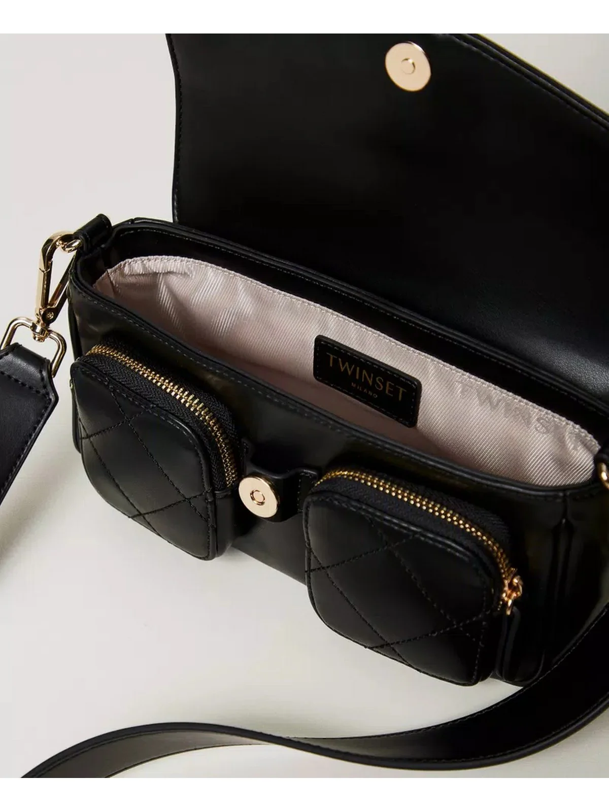 TWINSET Borsa Donna POCKET 242TD8183 00006 Nero - Image 5