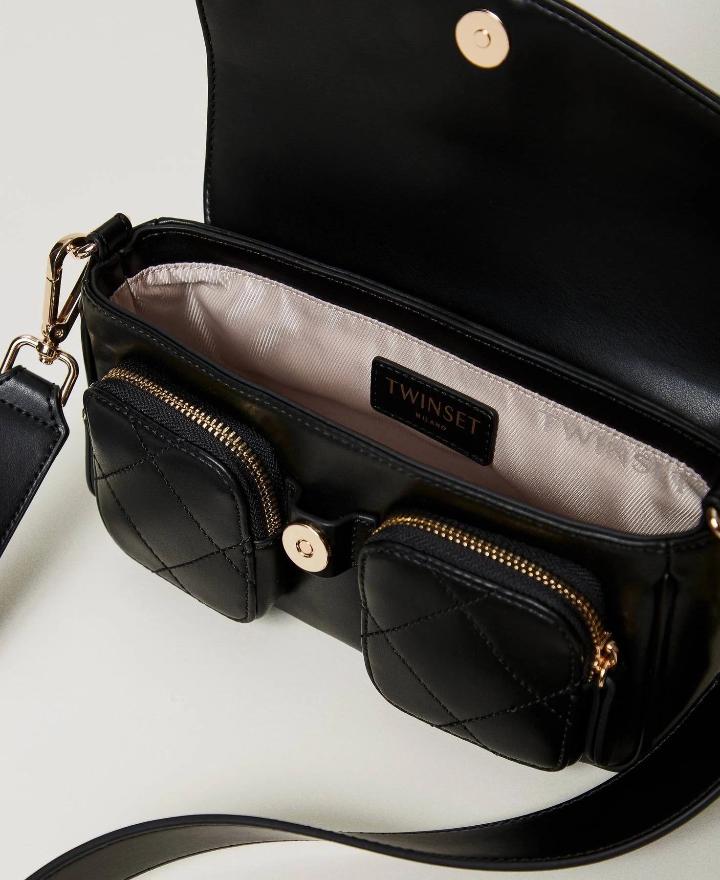 TWINSET Borsa Donna POCKET 242TD8183 00006 Nero - Image 8