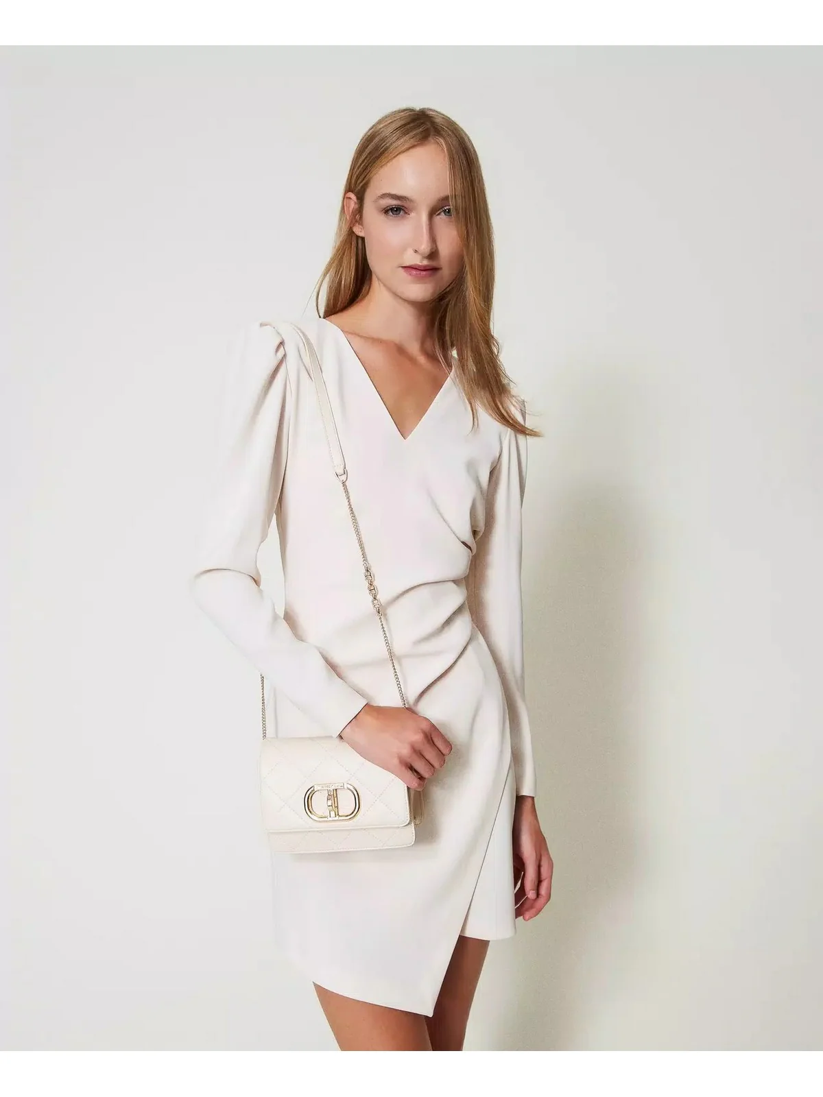 TWINSET Borsa Donna T-LOCK 242TB7253 11748 Bianco - Image 3