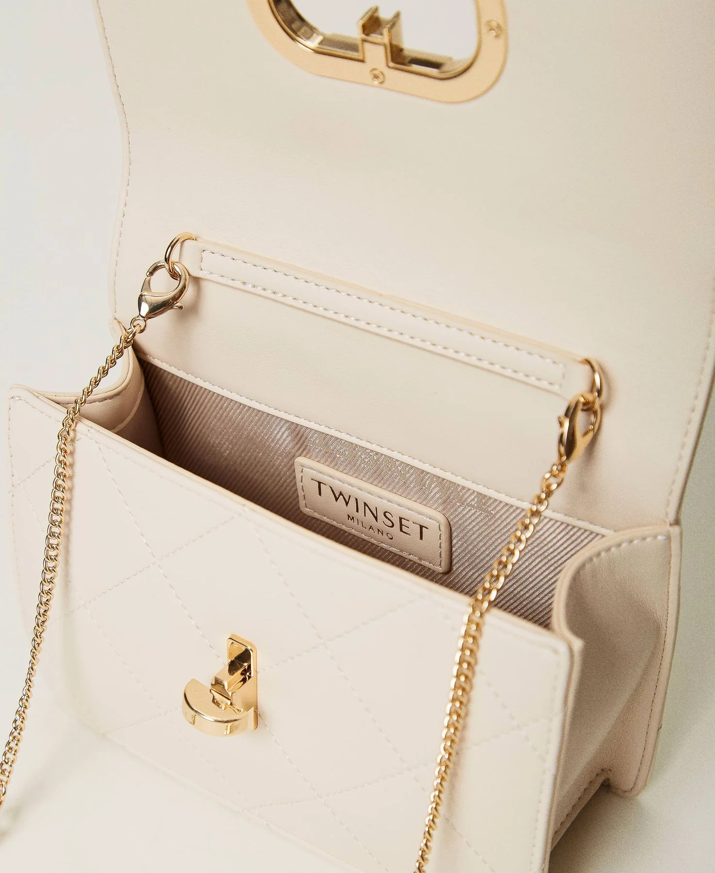 TWINSET Borsa Donna T-LOCK 242TB7253 11748 Bianco - Image 6