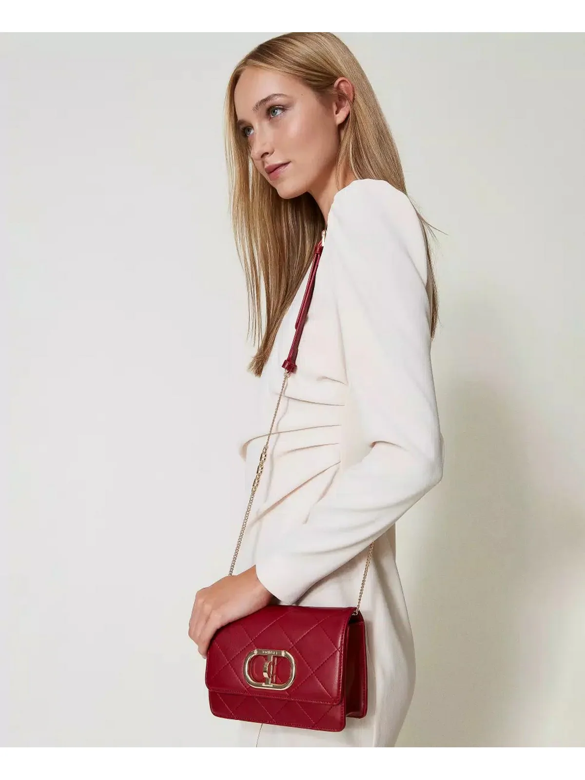 TWINSET Borsa Donna T-LOCK 242TB7253 11755 Rosso - Image 2