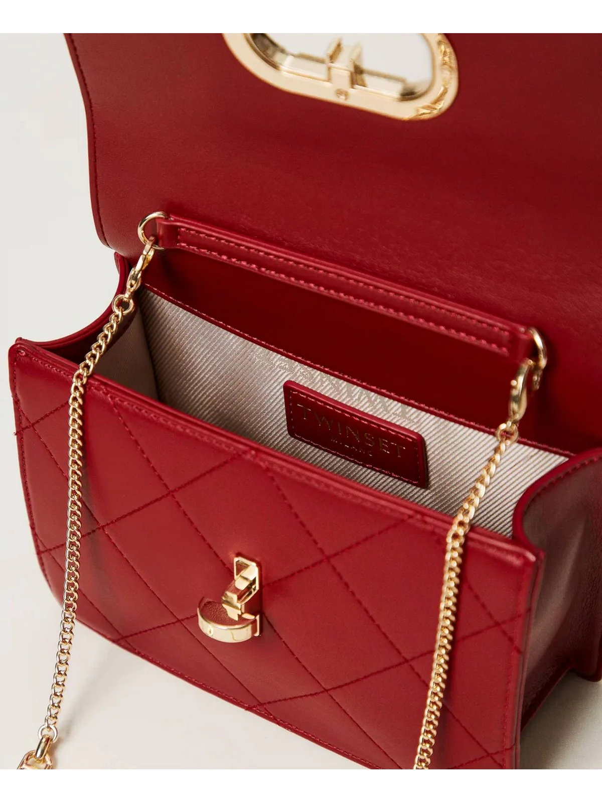 TWINSET Borsa Donna T-LOCK 242TB7253 11755 Rosso - Image 5