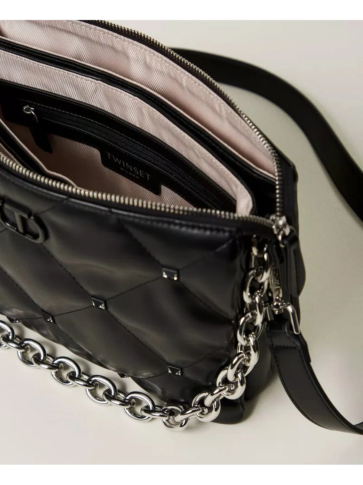 TWINSET Borsa Donna VIA MANZONI 242TD8211 00006 Nero - Image 4