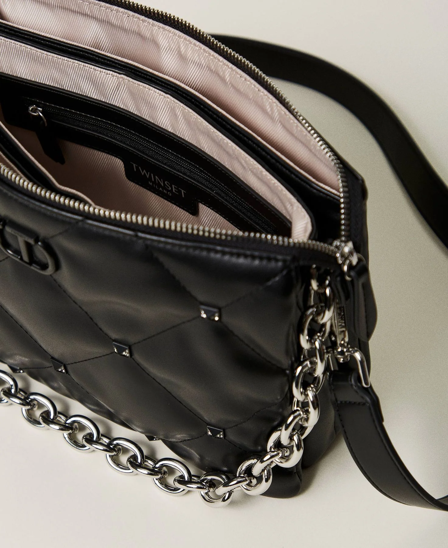 TWINSET Borsa Donna VIA MANZONI 242TD8211 00006 Nero - Image 6