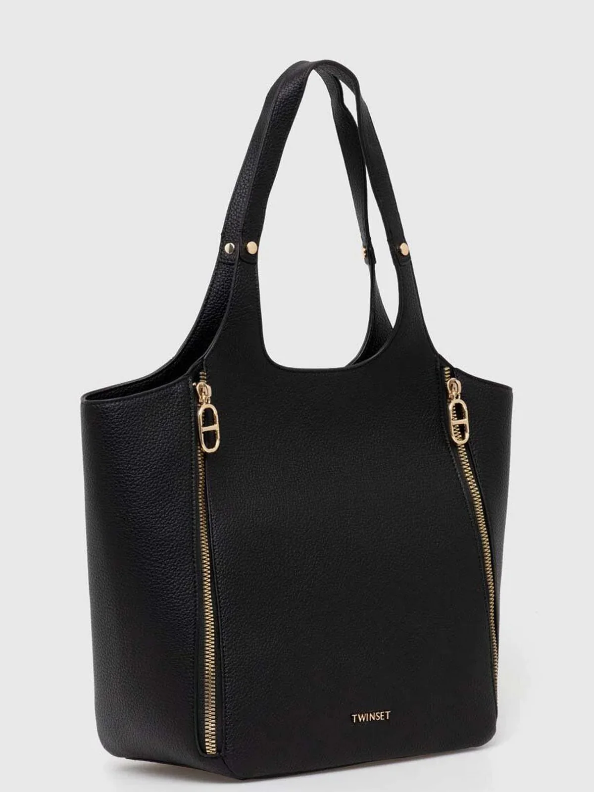 TWINSET Borsa Donna ZIP 2.0 242TB7023 00006 Nero - Image 2