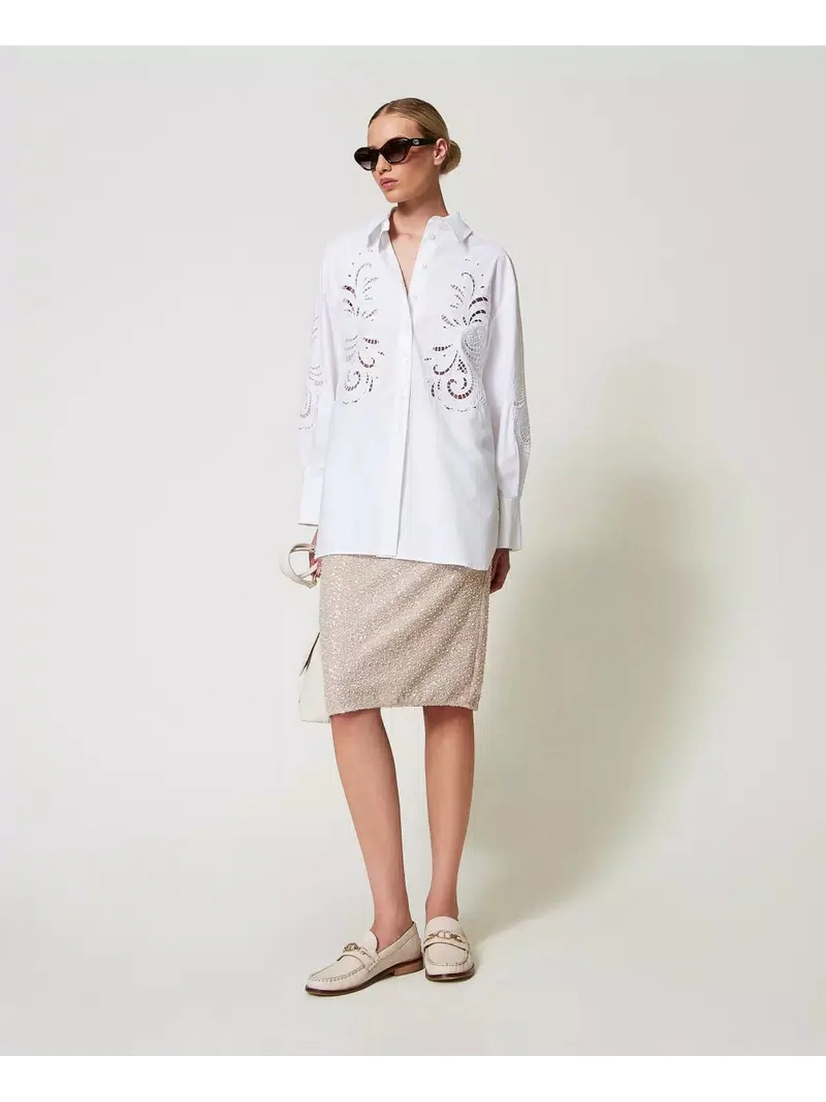 TWINSET Camicia Donna  251TP2170 00001 Bianco - Image 3