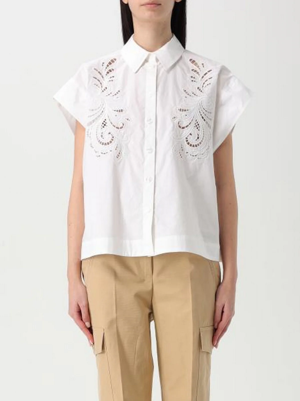 TWINSET Camicia Donna  251TP2171 00001 Bianco - Image 3