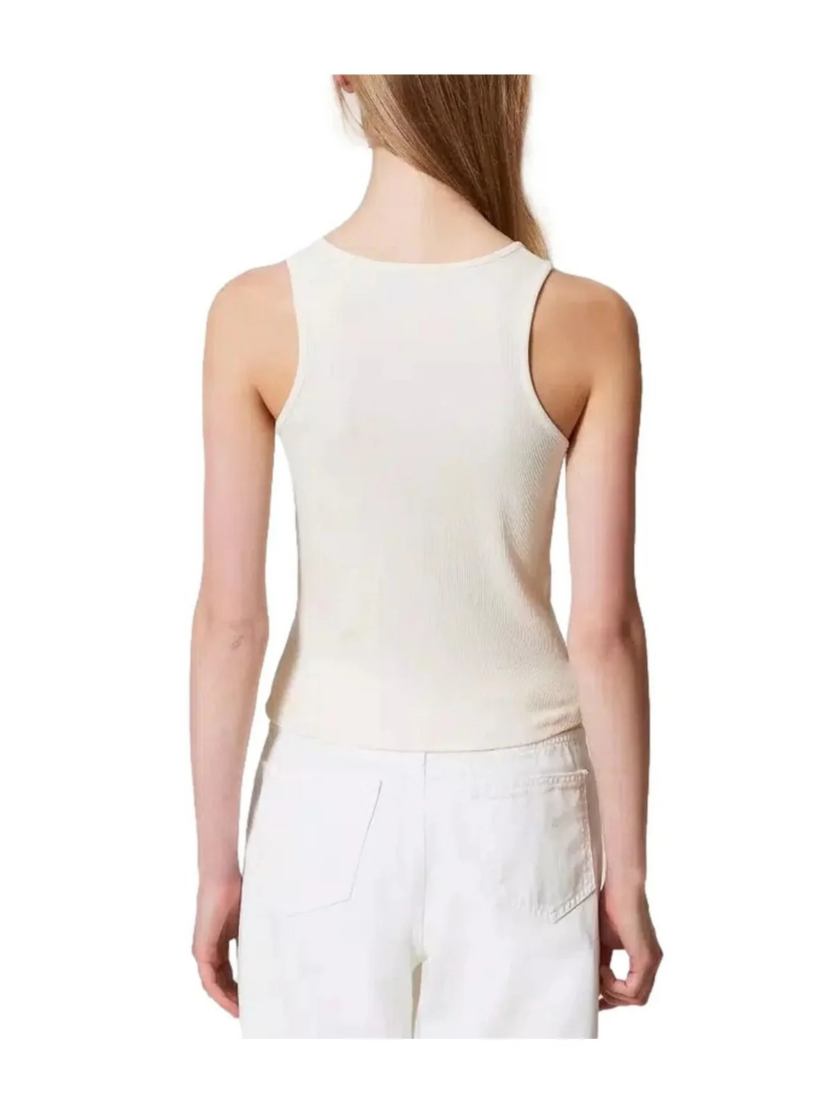TWINSET Canotta Donna  251TP2550 00001 Bianco - Image 2
