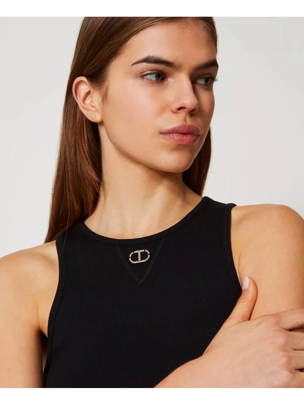 TWINSET Canotta Donna  251TP2550 00006 Nero - Image 5