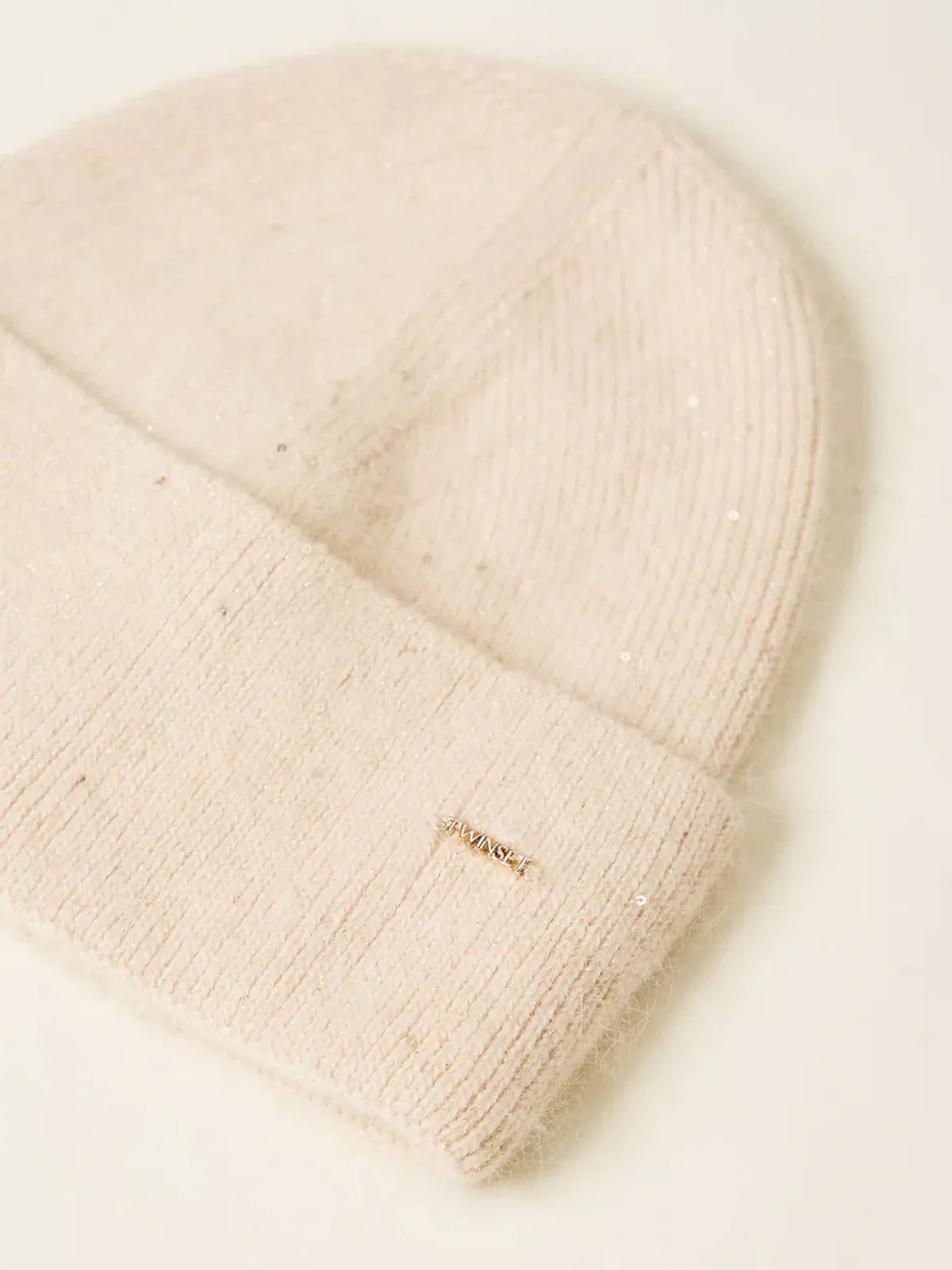TWINSET Cappello Donna SEQUINS KNITTING 252TA426B 07222 PARCHMENT - Image 4