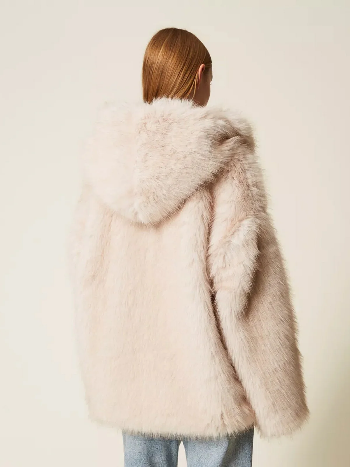 TWINSET Cappotto Donna WARM SOFT COAT 252TF2090 12879 PLASTER - Image 4