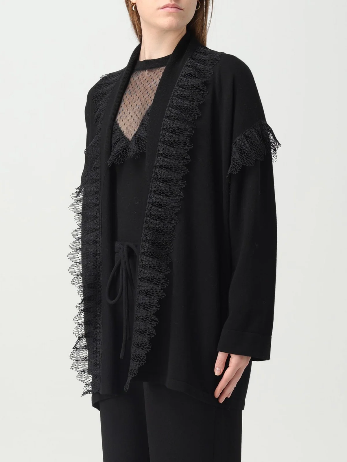 TWINSET Cardigan Donna  232TP3421 00006 Nero - Image 3