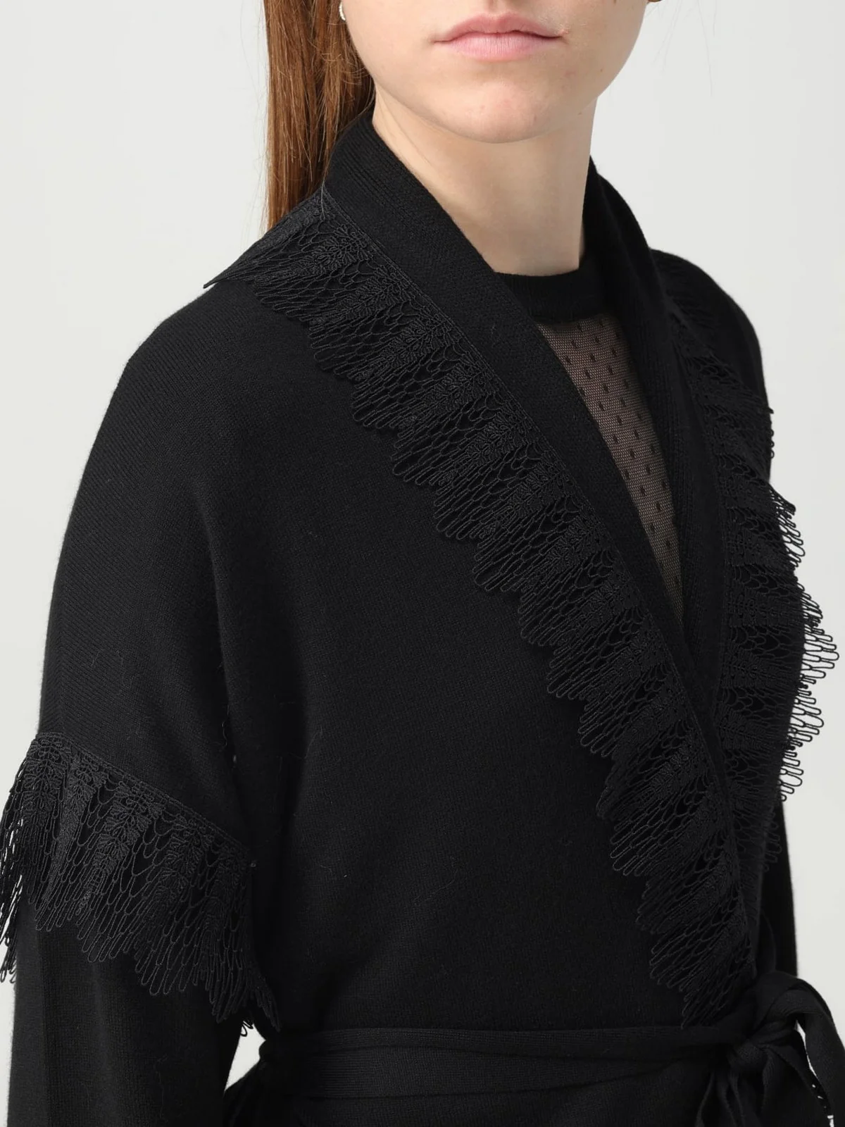 TWINSET Cardigan Donna  232TP3421 00006 Nero - Image 4