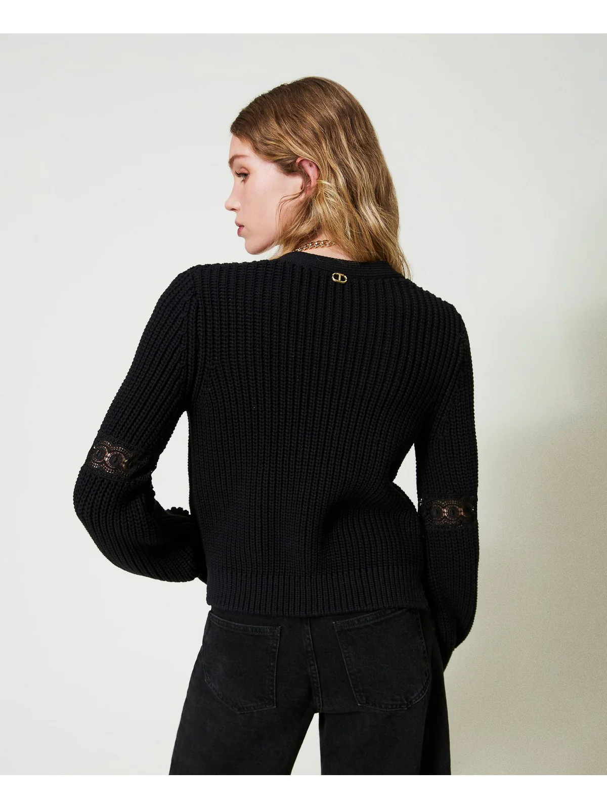 TWINSET Cardigan Donna  242TP3091 00006 Nero - Image 4